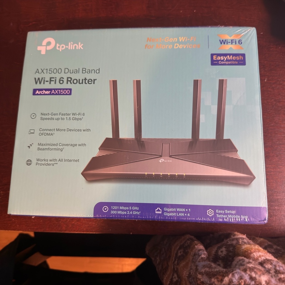 AX1500 Dual Band Wi-Fi 6 Router